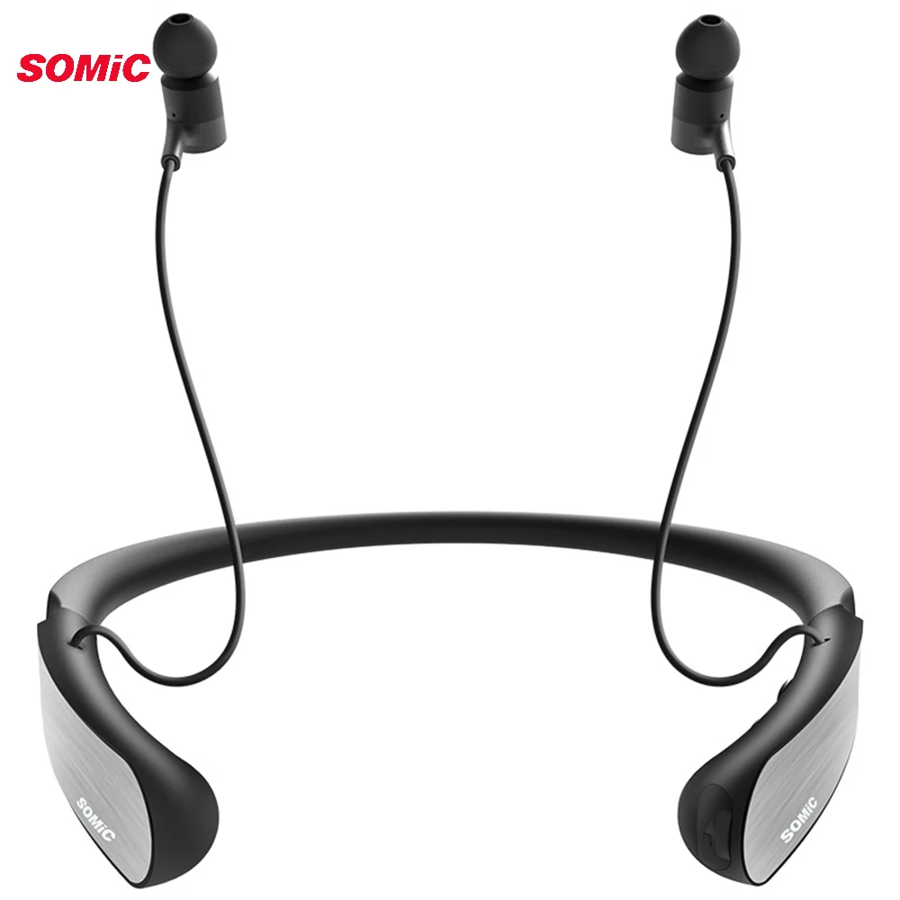 SOMIC SC1000 спортивные Bluetooth наушники с активным шумоподавлением шейные беспроводные