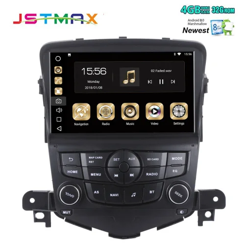 JSTMAX 8 &quotAndroid 0 Автомобильный gps радио плеер для Chevrolet Cruze 2008 2011 с восьмиядерным