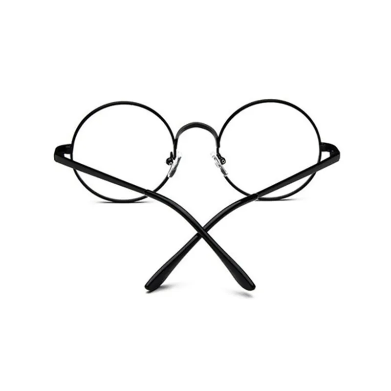 Модные очки Винтаж Металл круглые Рамка Для женщин мужчин Eyelasses прозрачными