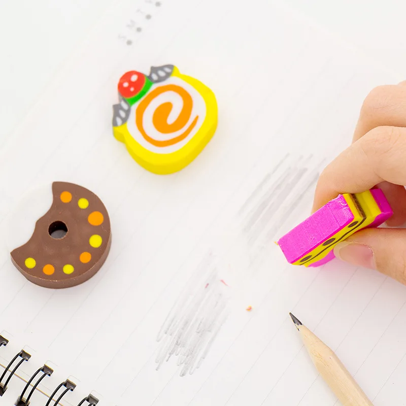 6в1 Kawaii карандаш для торта ластик офиса школы креативные канцелярские