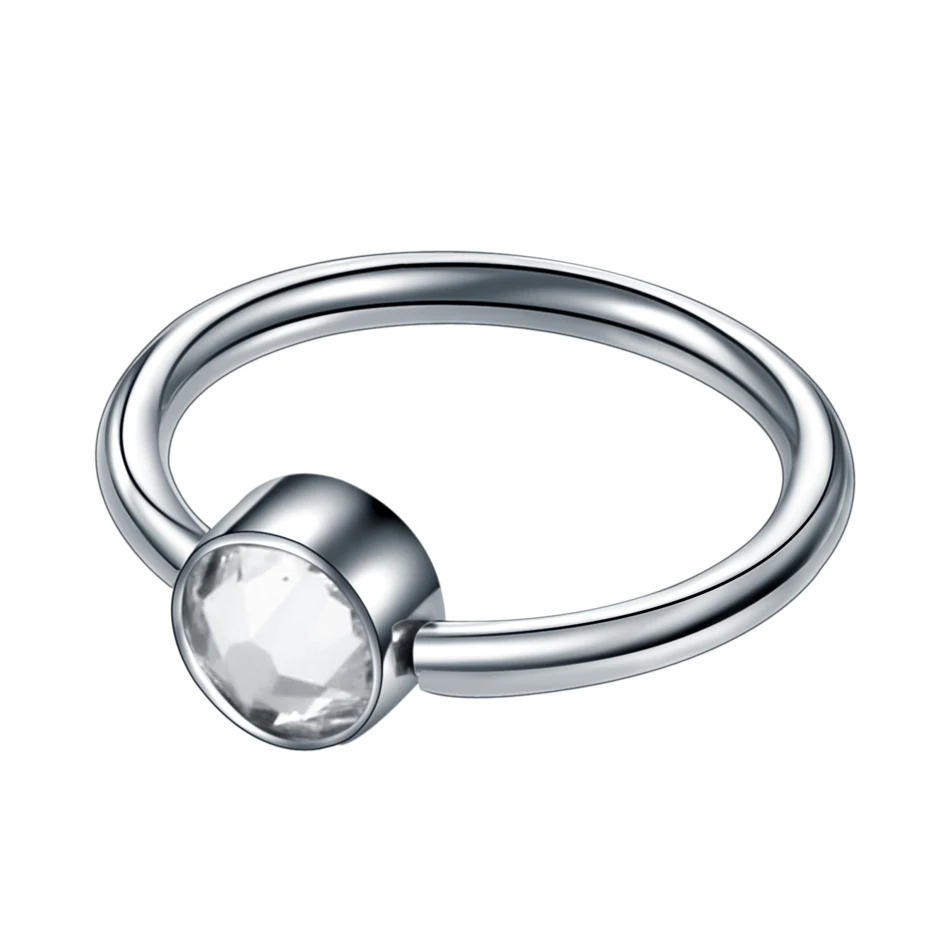 Silver 1 шт. кольца в нос из титана спиральные пирсинг раковины Daith пирсинг серьги козелок CBR пирсинг сосков в плену кольца из бисера украшения для тела - Окраска металла: Silver