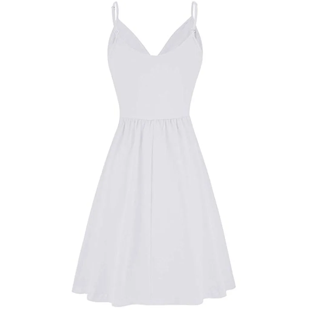 Новинка 2019 женское винтажное платье средней длины с цветочным принтом белые