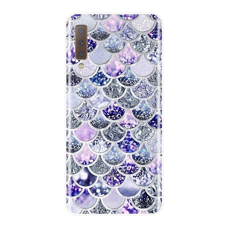 Мягкий силиконовый чехол из ТПУ для телефона Samsung Galaxy A6 A8 Plus 2018 накладка с рыбьей