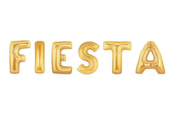 16-дюймовые воздушные шары с надписью FIESTA, золотистые и Серебристые гелиевые шары с надписью, баннер для вечеринки на курицу, праздничный дек... (art.: 7ace623ae) - 7ace623ae