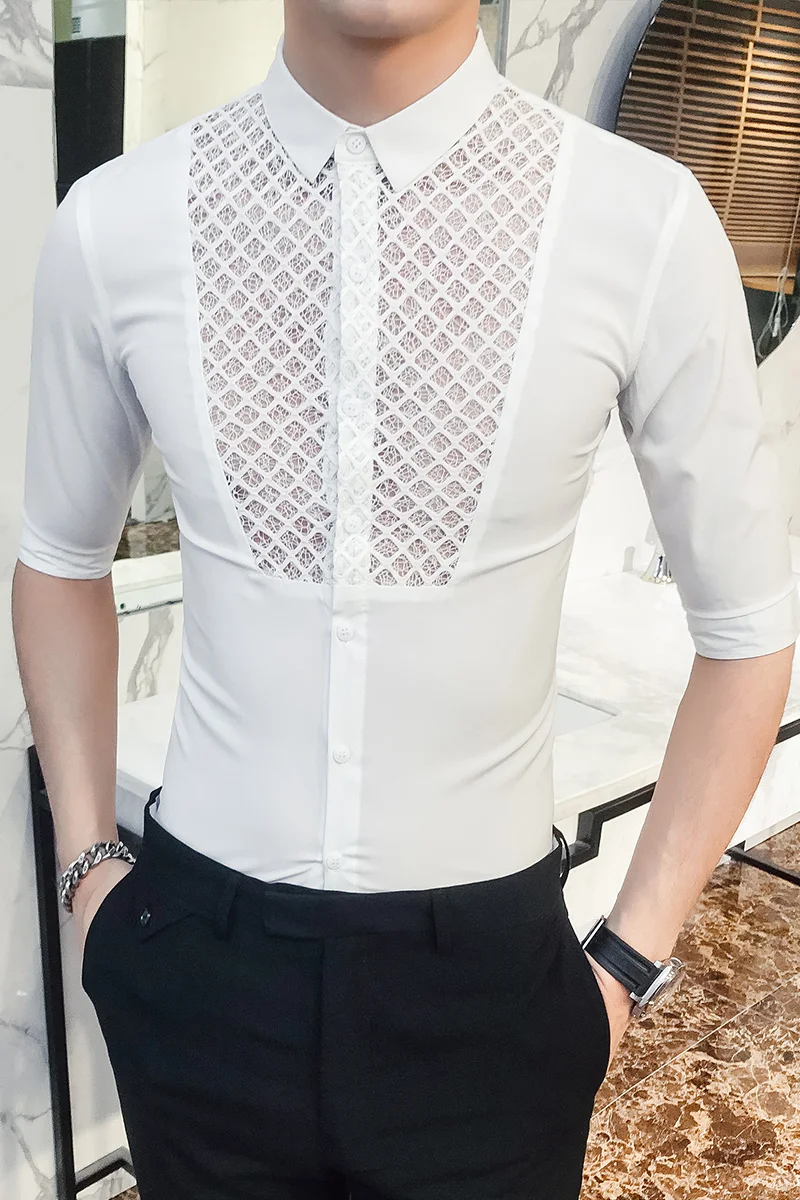 Прозрачные майки мужские прозрачные сексуальные платья рубашки 2018 черные в