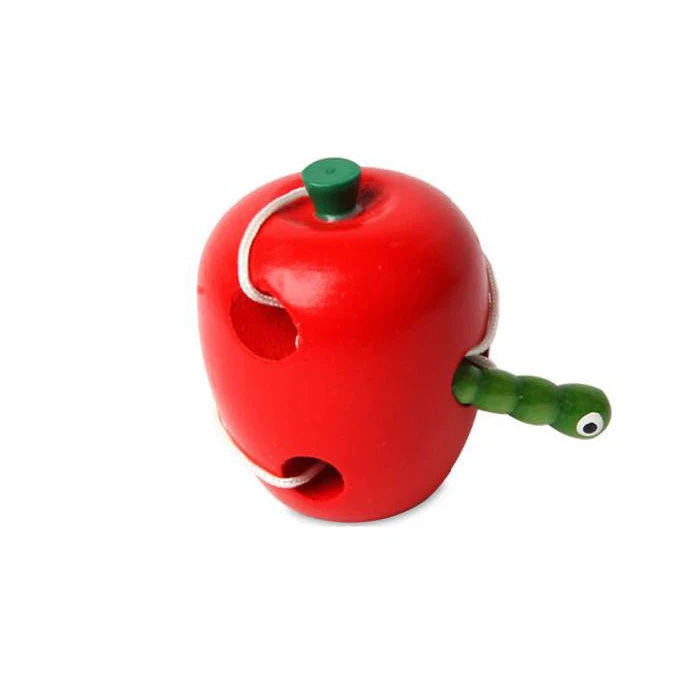 Wooden Education Baby Fruit Toys Selling Learning Thread Start Work Children Kids Bite Colorful Developmental Worm Eat Plaything | Игрушки и