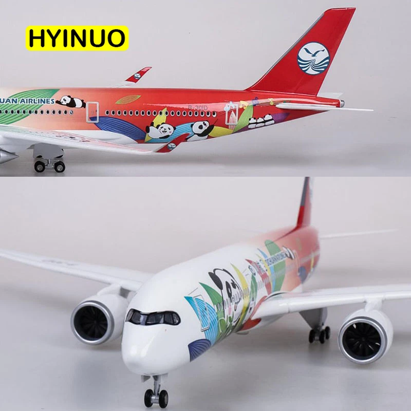 Самолет Airbus A350 Sichuan Panda 1/142 весы 47 см модель самолета W светильник литье под