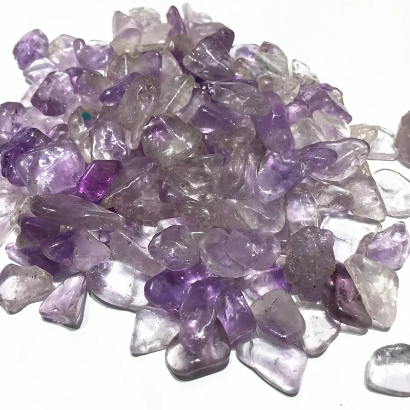 

Natural Amethyst gravel Stone Polished Crystal Stones for aquarium