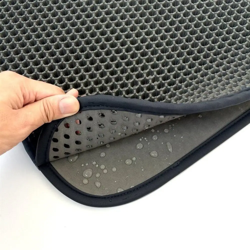 Washable EVA Cat Litter Mat Black Foldable Waterproof Double-Layer Bed | Dog Dresses