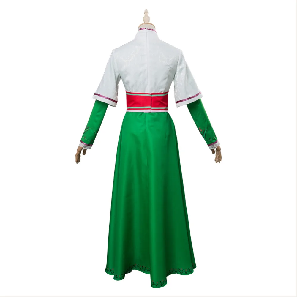 The Stolen Princess Mila Outfit Cosplay Costume Dress Suit Green Gown Uniform Adult Women Halloween Carnival Costumes(No Pants) |