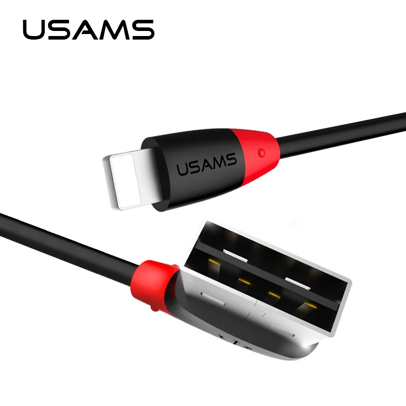 USAMS гибкий кабель для iPhone6 совместимый iOS10 2A Быстрая зарядка телефон Usb зарядное