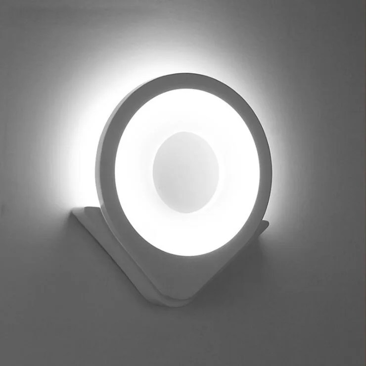 15W LED wall sconce light fixture SMD 2835 acrylic decor bedside lamp cup shape white shell | Лампы и освещение