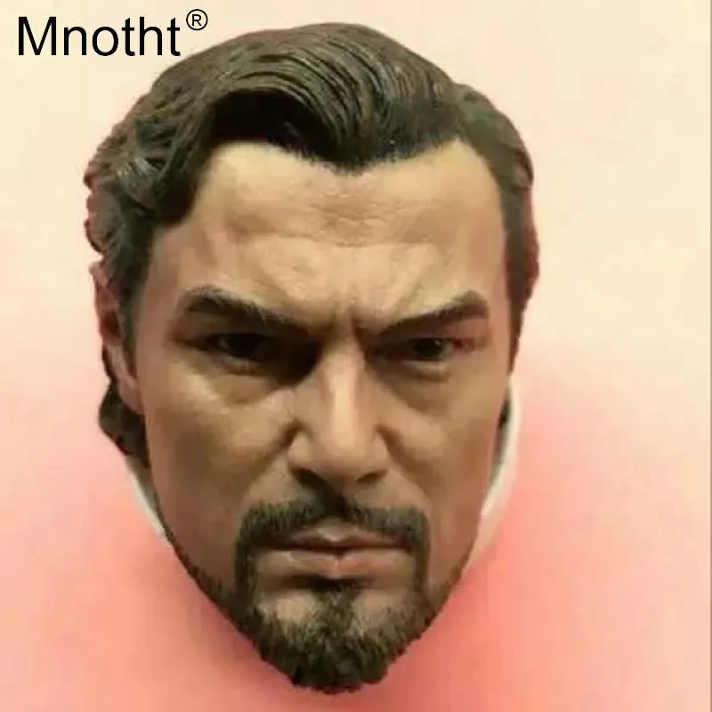 Mnotht Леонардо 1/6 голова Лепка модель Django развязанный мужской солдат резьба Модель