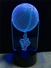 Фристайл баскетбол 3D светодиодный светильник USB многоцветный средний палец вечерние спортивные соревнования декоративный ночник для спальни Настольный подарок