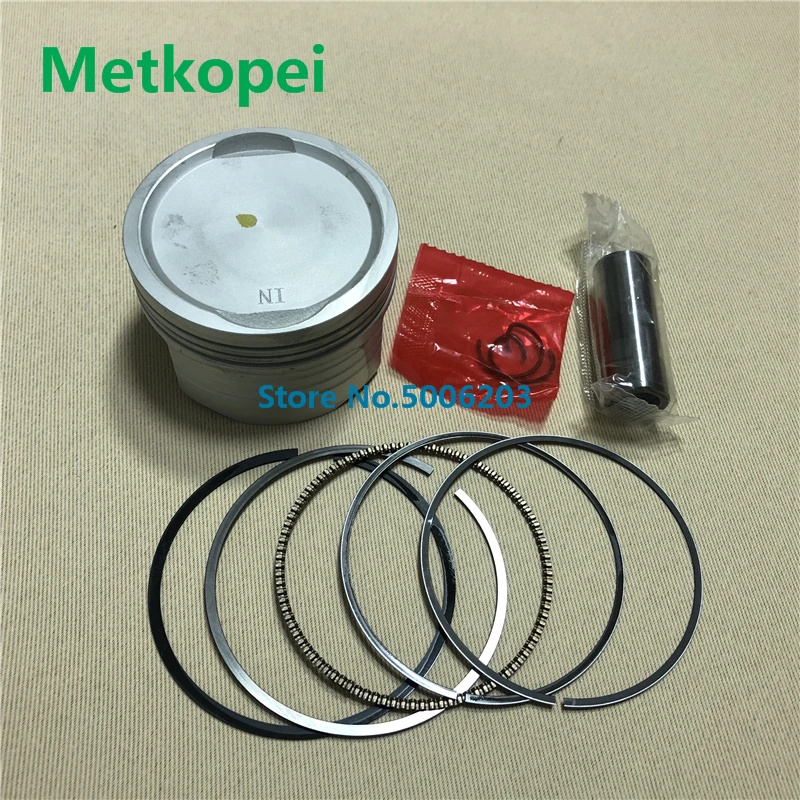Motorcycle CBF150 piston 57.3 mm bore 14 pin 0.8*0.8*1.5mm ring set kit assembly for Honda 150cc CBF 150 egine spare parts | Автомобили и