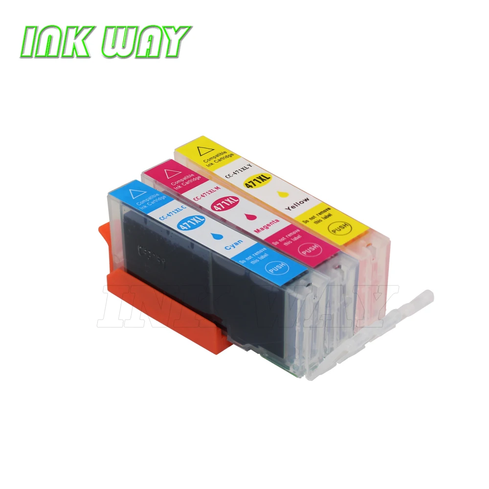 Чернильный путь 3 пакета CLI 471 C M Y Совместимый картридж для canon PIXMA MG7740 TS8040 TS9040|ink