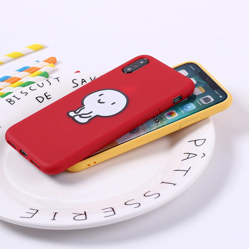 Cute Rabbit Cat Cartoon Cases For iPhone 5 5S SE 6 6S 7 8 X i Phone Apple Case Silicone Cover Plus Coque Capa |