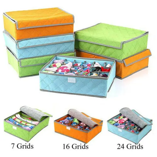 3 шт. складные коробки для хранения нижнего белья носков|Коробки и ящики хранения|