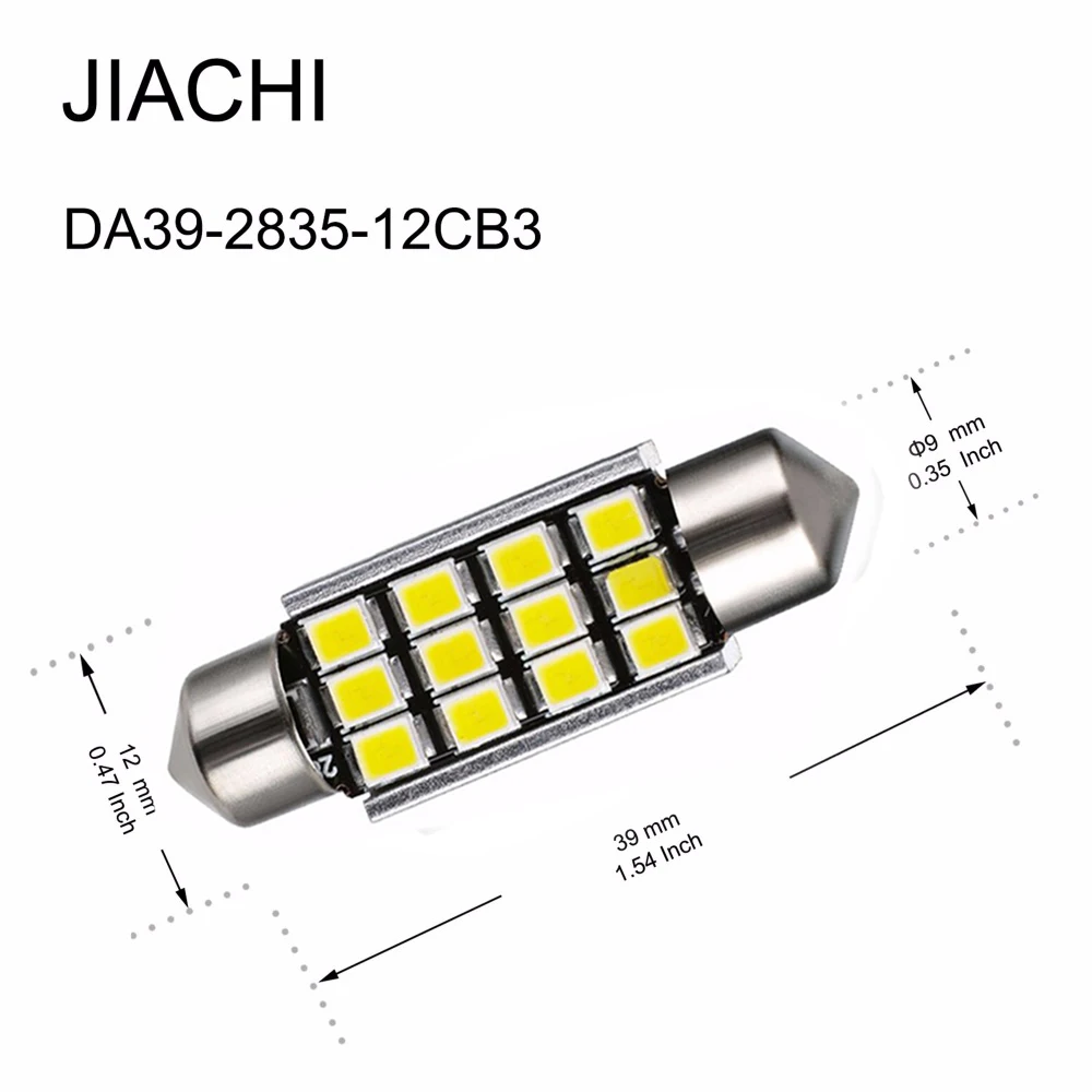 JIACHI 10 шт./лот Festoon C5W C10W 31 мм 36 39 41 CANBUS LED авто интерьер Doom лампа для чтения