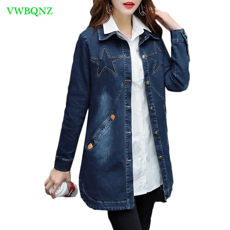 Куртка женская джинсовая однобортная Повседневная Базовая верхняя одежда