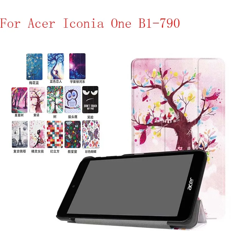 Цветной Чехол книжка из искусственной кожи для планшета Acer Iconia One B1 790|smart case|case for