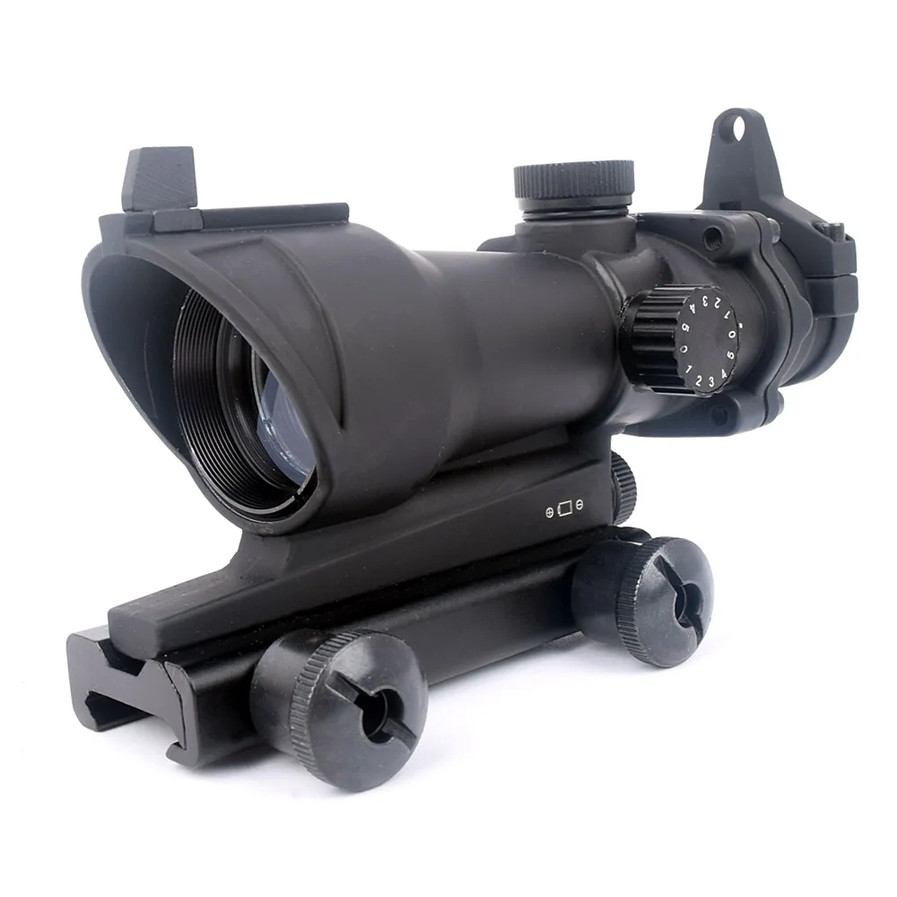 Тактический ACOG 1X32 Красный точка зрения оптический прицел Прицелы ACOG Красный точка область охотничьи прицелы с 20 мм рельсы для страйкбола пистолет