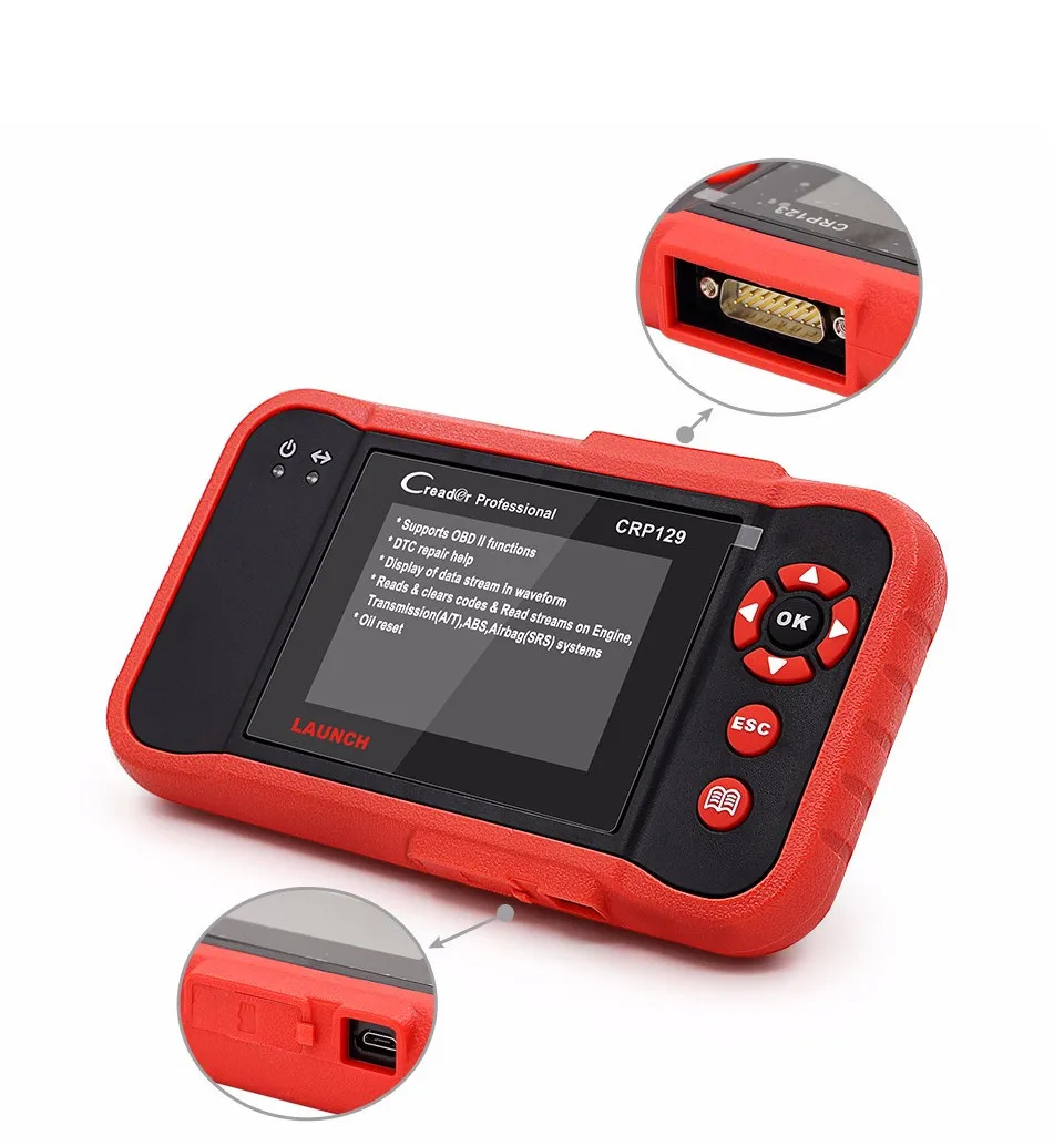 Launch CRP 129 OBD2 Читальный инструмент кодов Launch X431 Creader CRP129 Авто сканер Инструменты OBDII сканер