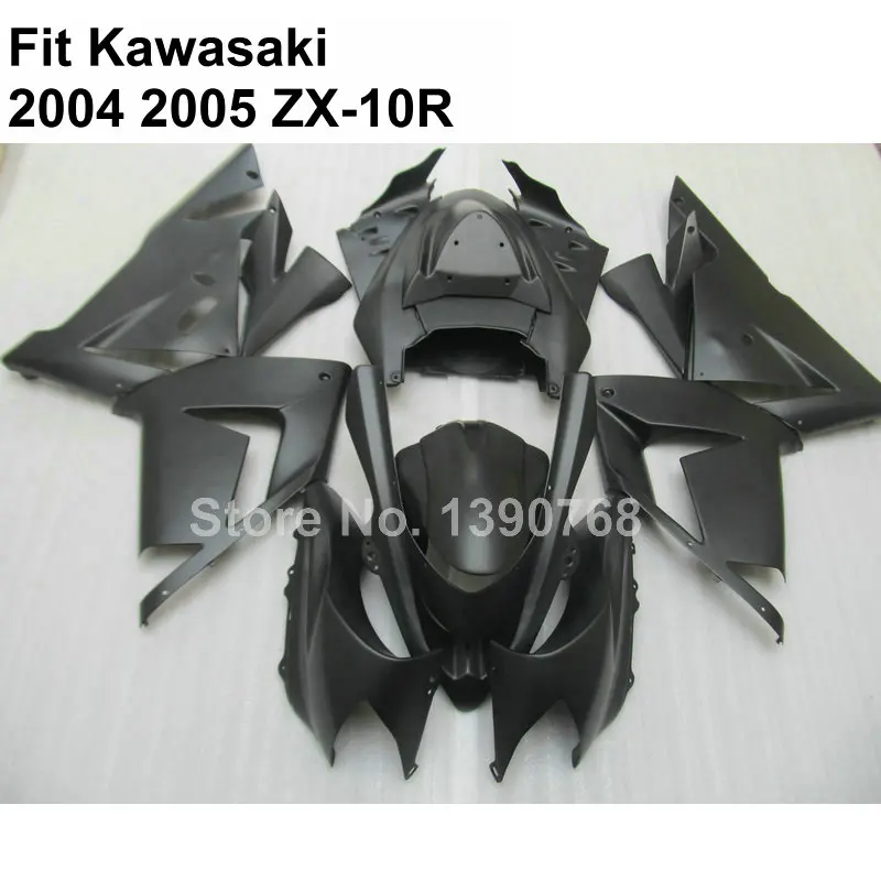 Лидер продаж Обтекатели для Kawasaki Ninja ZX10R 2004 2005 матовая черная бриллиант 04 05