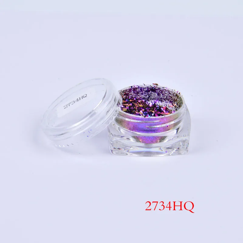 

1 Box Chameleon Nail Sequins Glitter Holographic Powder Dust Dazzling Transparent Manicure Nail Art Glitter Sheet Decorations