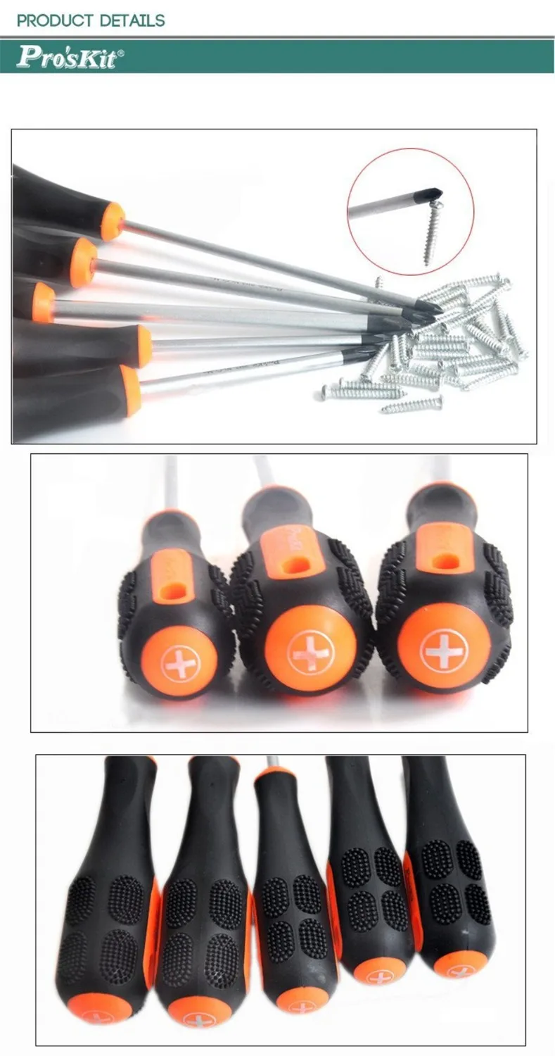 

6*100mm 9SD-207B Phillips Screwdriver Repairing Tool For Home Appliances TPR & PP Anti-skid Handle Screwdriver With Magnetic