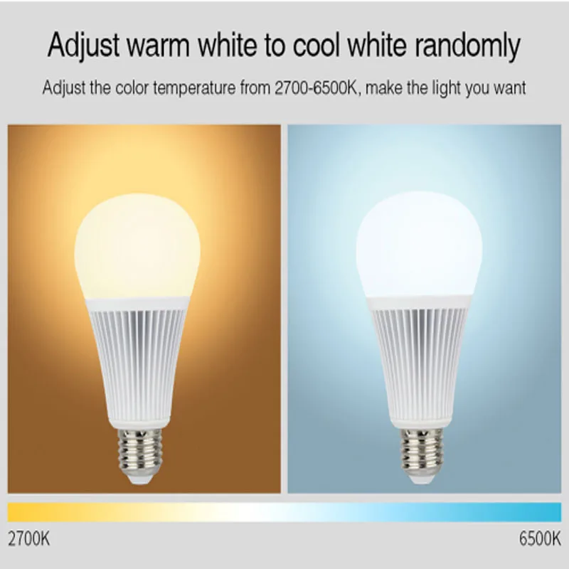 Светодиодная лампа milight MR16 GU10 E14 E27 12 Вт Светодиодная лампа умный Беспроводной RGBW RGB CCT светодиодная Alexa Wi-Fi пульт дистанционного управления многоцветный светодиодный прожектор