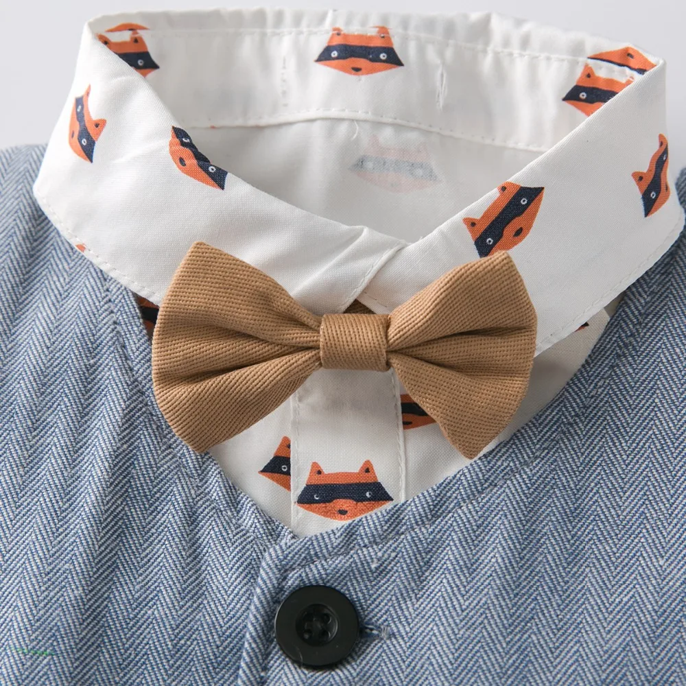 Disney/весенне-осенний джентльменский комплект одежды для маленьких мальчиков