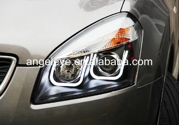 Для Nissan Qashqai фара 2008-2012 год U Стиль светодиодный передний фонарь LD