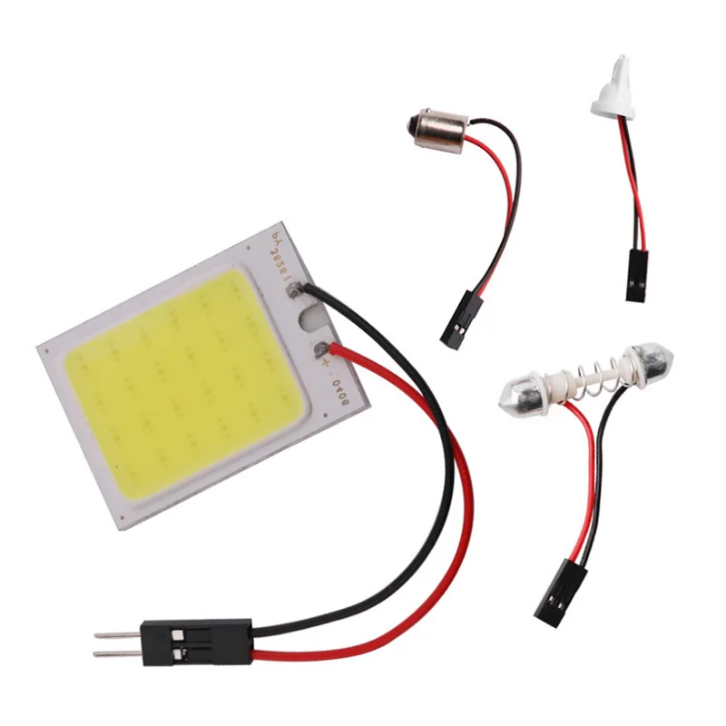 1 комплект светодиодный ксеноновый Белый T10 24SMD COB купольный светильник лампа