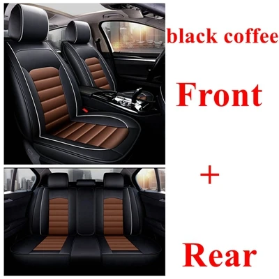 Сиденья для Citroen C4 C5 C2 C3 C6 DS4 triumph Chevrolet Cruze Captiva aveo Защитные чехлы для сидений, сшитые специально для Opel astra j astra h astra g Insignia astra - Название цвета: black coffeestandard