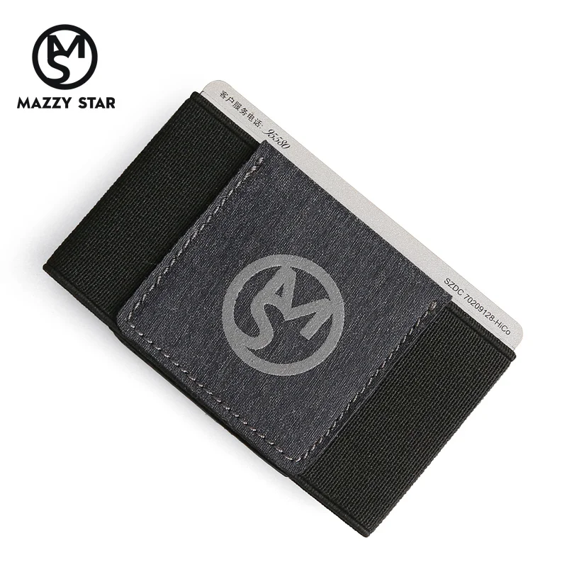 Mazzy кошелек со звездами с задним карманом ID держатель для Карт RFID Блокировка мини