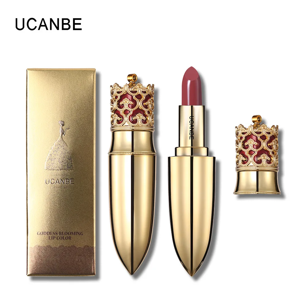 UCANBE бренд Crown бархат матовая помада макияж Золотой 5 цветов открытые Долгое
