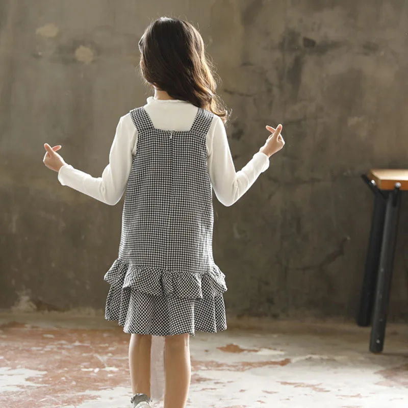 Весенняя хлопковая школьная одежда для детей-подростков осень 2020 комплект