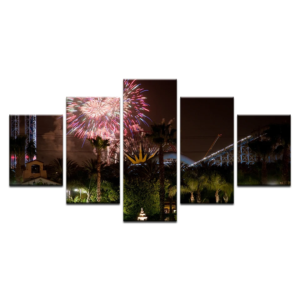 Фейерверк краска ручная роспись домашний декор настенное искусство картина