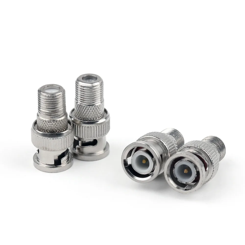 

Areyoursho 50 Pcs Premium F-Type Female To BNC Male Coax RF Connectors CCTV RG6 RG59 New Arrival Plug Jack Connector