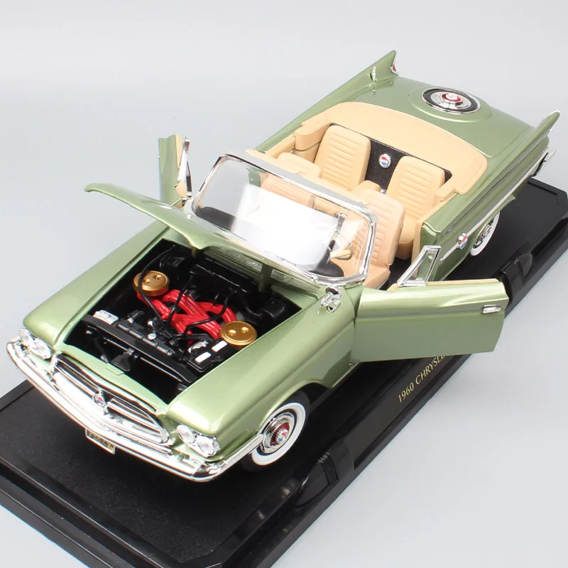 Брендовые винтажные Большие весы для автомобиля 1:18 бренды 1960 Chrysler 300F Lancia thema металлические модели автомобилей Diecasts& Toy транспортные средства miniaturas
