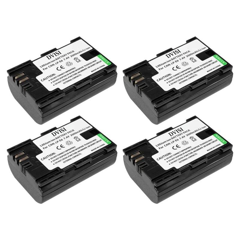 Аккумулятор dsi для камеры Canon 70D 5D Mark II + III 80D 7D 60D 6D LP E6 BG E14 E13 1 2 5 |lp-e6 lp e6|lp e6battery for canon |