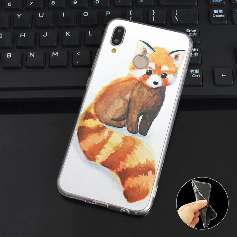 DREAMFOX K171 красная панда Happy Стиль Мягкие TPU силиконовый чехол для huawei Honor 6A 6C 7X9 10 p20 Lite