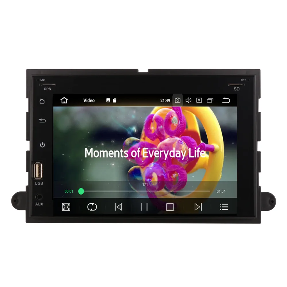 Автомобильный GPS-радиоприемник с сенсорным экраном 7 дюймов Android 8 0 для Ford