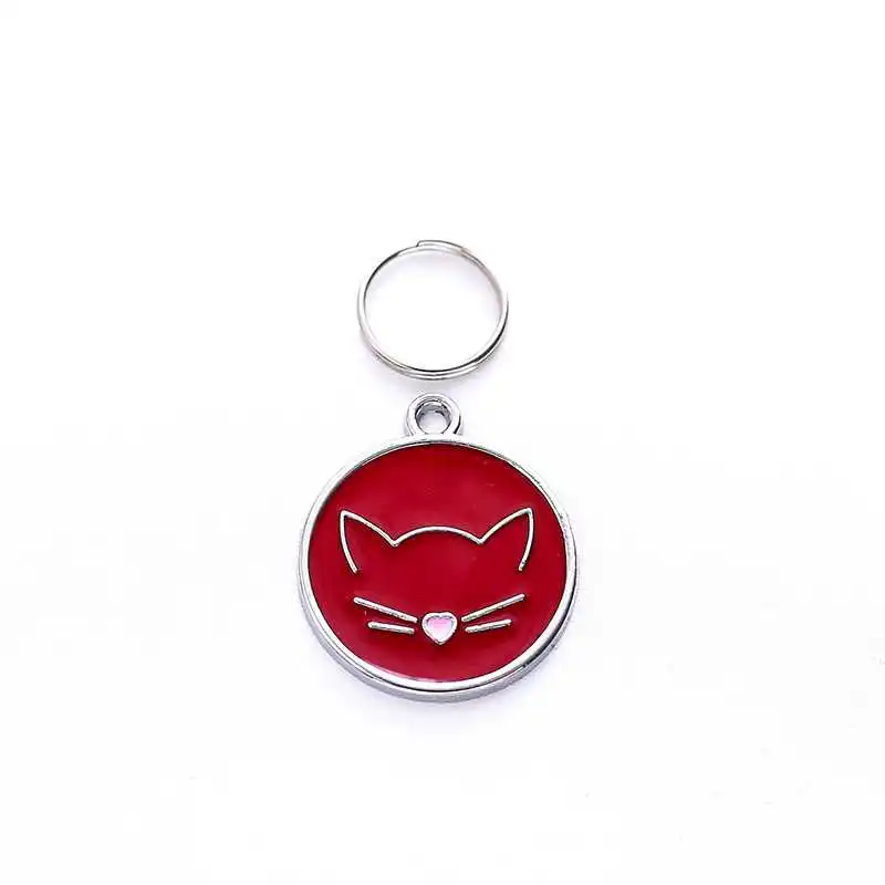 BM0107R 15 видов стилей собака ID бирка собака украшения на шею кошка щенок ID бирка из нержавеющей стали лапа имя кулоны с надписью Анти-потери - Цвет: BM0107R