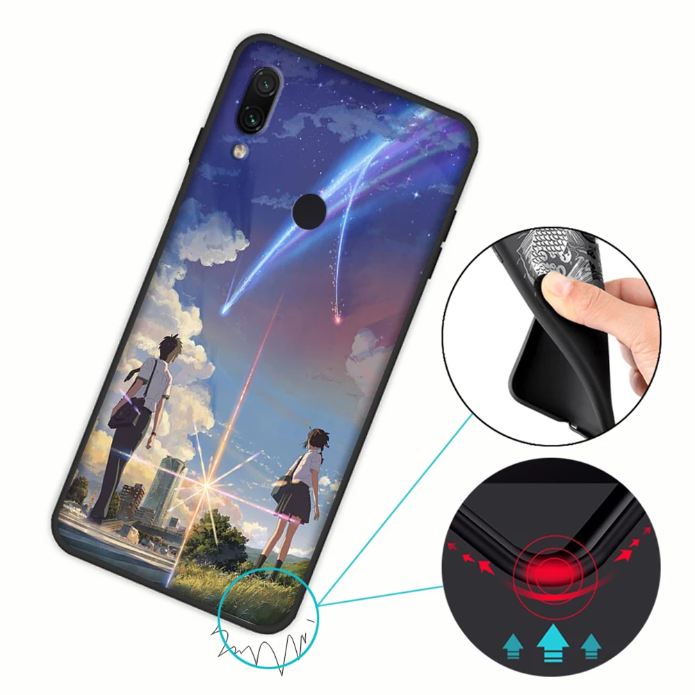 Аниме ваш Kimi no Na wa мягкий чехол для Xiaomi Redmi Note 7 4 4X6 Pro 5 Plus 5A 6A Go S2