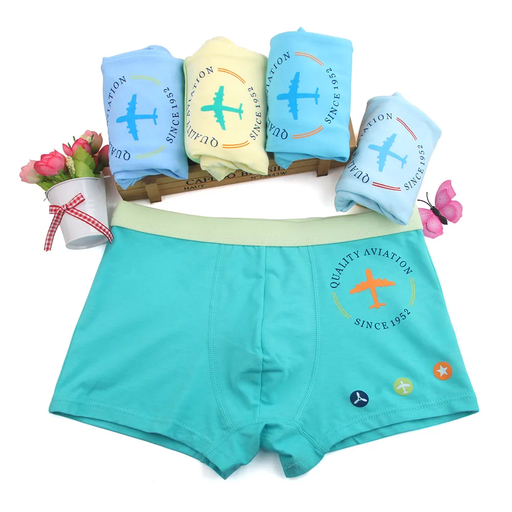 3pcs fei ji Большие размеры XL-5XL, 3 шт./лот, нижнее белье для мальчиков с героями мультфильмов мягкие дышащие детские трусы-боксеры для детей от 8 до 16 лет, детские трусики Kawaii, трусы, QS9002 - Цвет: 3pcs fei ji