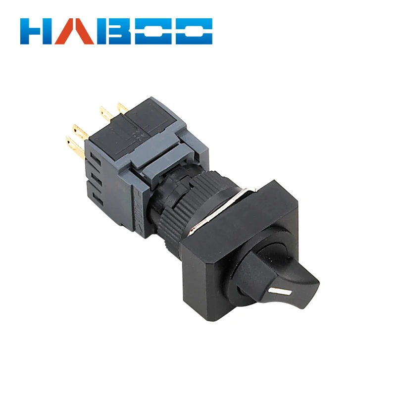 10 шт./лот HABOO dia.16 мм 3 позиционный переключатель кнопочный 2NO + 2NC|switch switch|switch 3switch 10pcs