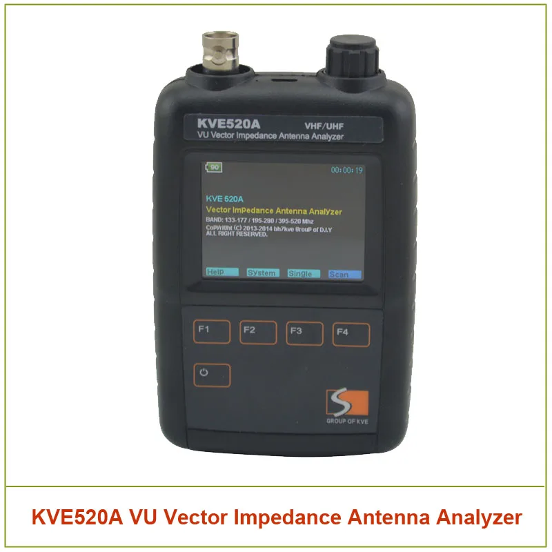 KVE520A VHF/UHF VU анализатор векторной антенны сопротивления (133-177/195-280/395-520 МГц) с 5 шт.