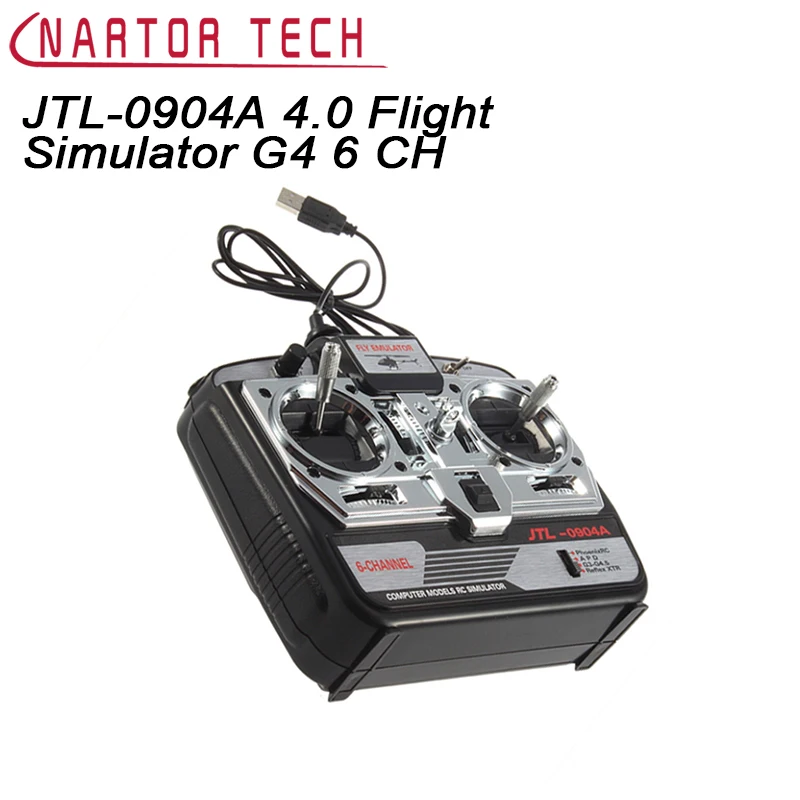 Nartor Бесплатная доставка JTL 0904A 4 0 симулятор полета G4 6 CH XTR RC самолет CD для вертолета